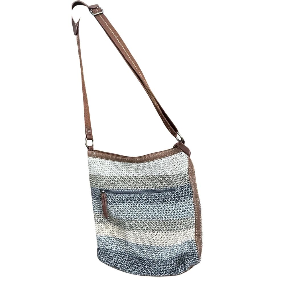 The Sak Beige Crocheted Lucia Crossbody Bag
